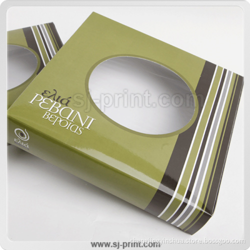Chipboard Bakery Boxes with Window, Paper Color Box